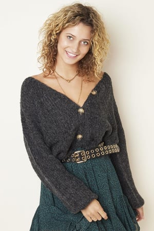 Cardigan Marshmallow  Blue One size h5 Picture2